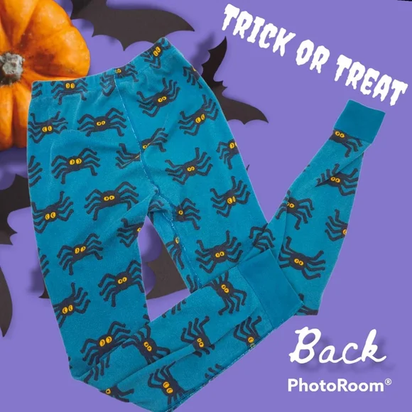 Hanna andersson spider pajama pants 130 sz 8 pajamas Halloween spooky boys girls - Picture 3 of 5